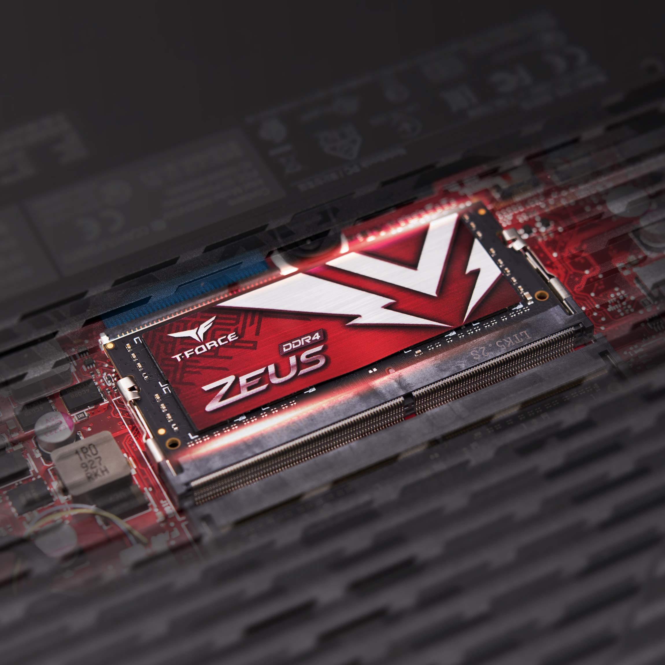 TEAMGROUP T-Force Zeus DDR4 SODIMM 32GB (1x32GB) 3200MHz (PC4-25600) 260 Pin CL16 Laptop OC Memory Module Ram TTZD432G3200HC16F-S01