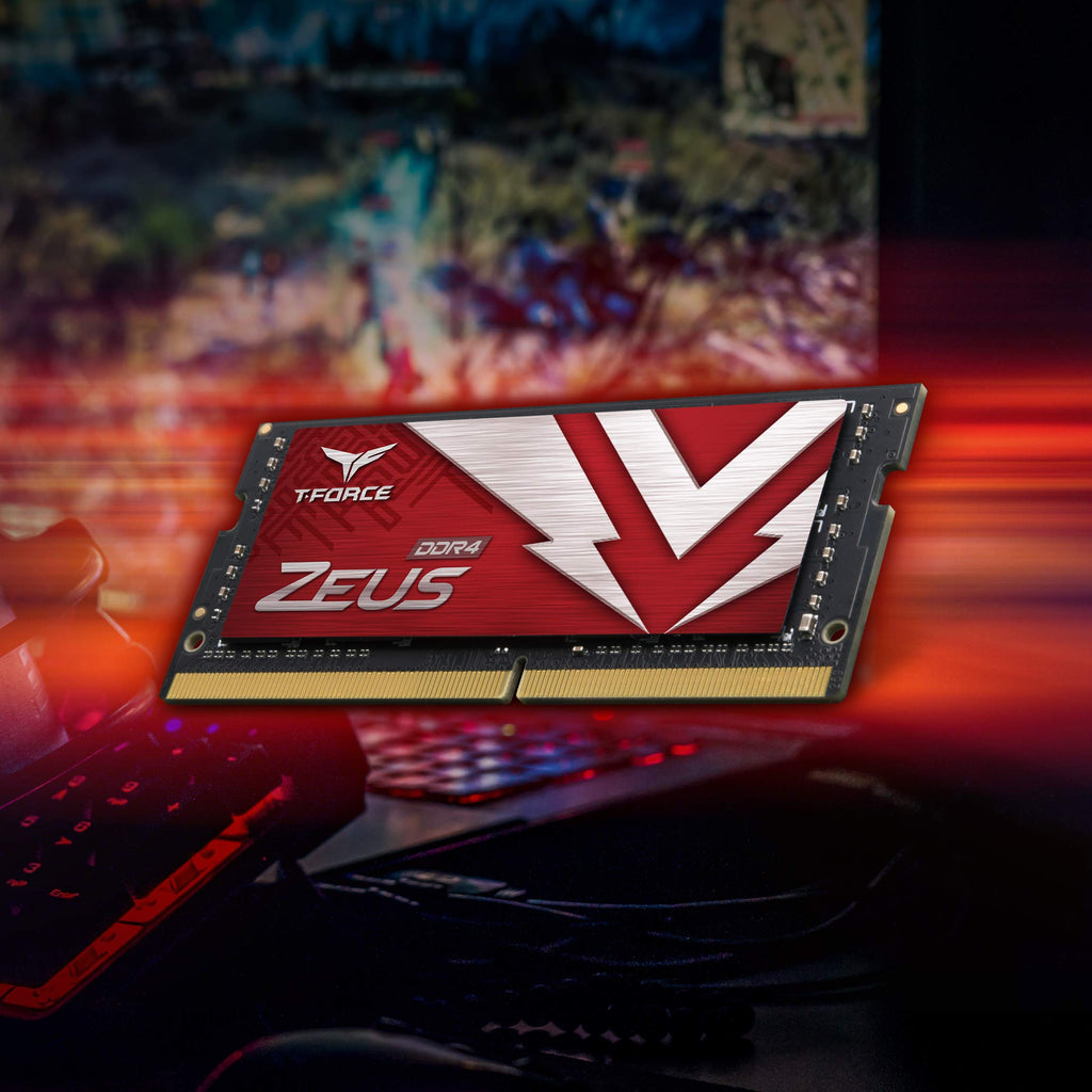 TEAMGROUP T-Force Zeus DDR4 SODIMM 32GB (1x32GB) 3200MHz (PC4-25600) 260 Pin CL16 Laptop OC Memory Module Ram TTZD432G3200HC16F-S01